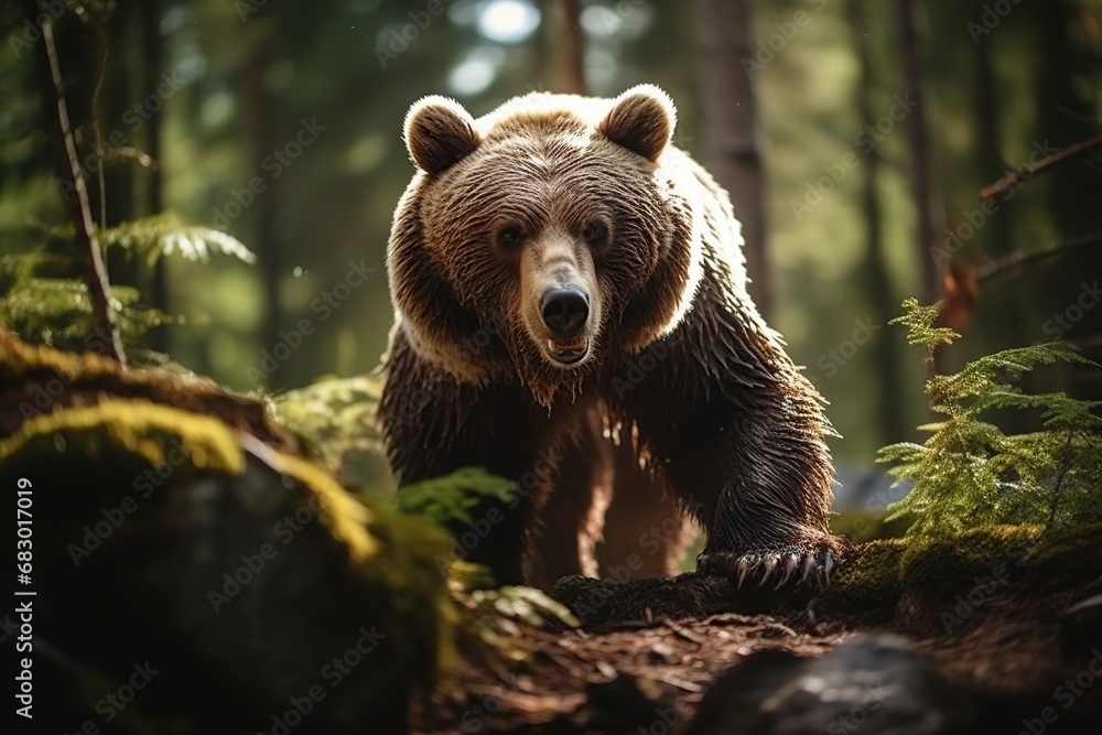 Obraz premium big bear in the forest