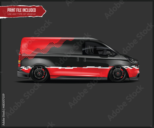 Car Wrap Livery Design Ready-made printed wrap design for Van  Truck and car