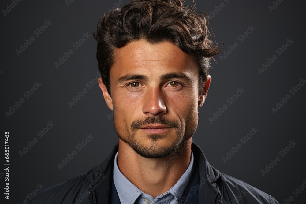 man resume or passport photo, close up portrait man resume or passport photo, close up portrait