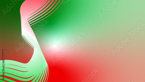 red white green flag colour gradient background abstract wavy tech lines 