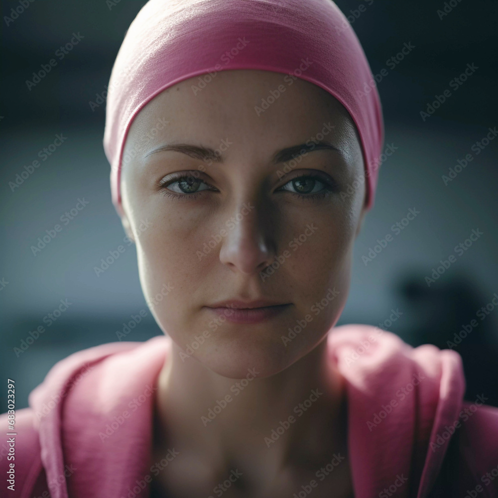 Struggle against cancer, a person suffering from cancer, Generative AI Struggle against cancer, a person suffering from cancer, Generative AI