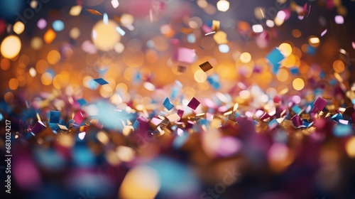 Colorful Confetti Celebration Bokeh 57