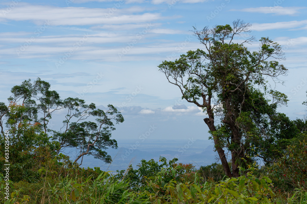 Panoramic view from the Bokor National Park, Cambodia	