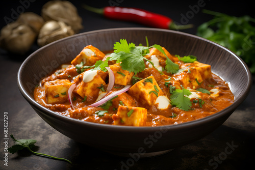 Delicious Butter Paneer Dish in a Bowl