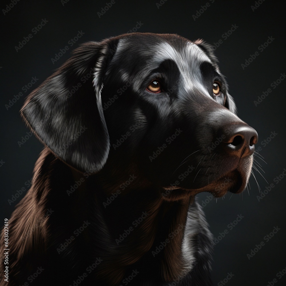 black labrador retriever, generative AI