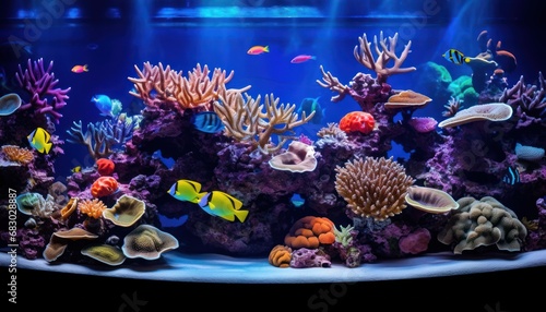 A Colorful Underwater World  Exploring the Diversity of Fish Species in a Spacious Aquarium