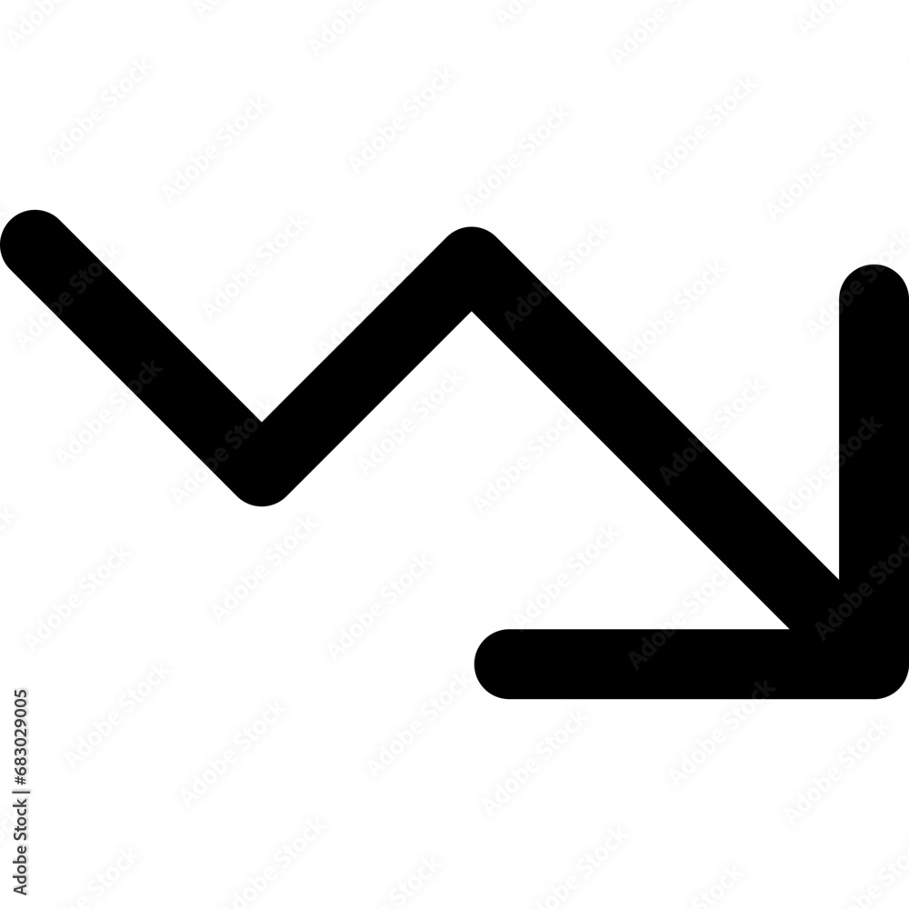 Trend Down Icon. Trend Down Icon.