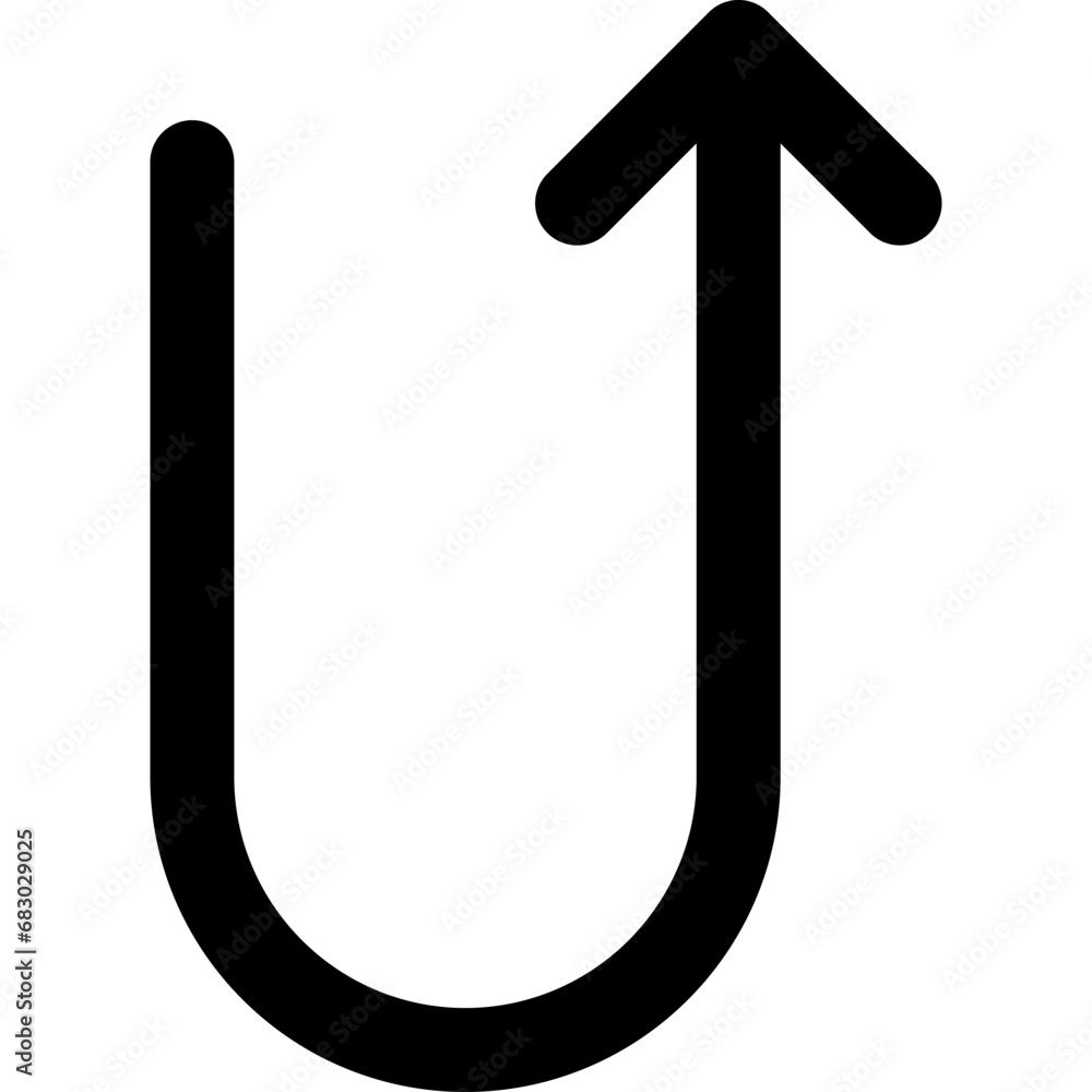 U Turn Icon. U Turn Icon.