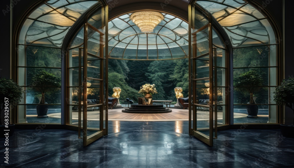 A Grand Entrance to a Luxurious and Elegant Room