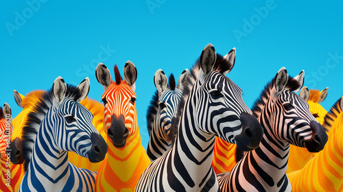 zebras coloridas  © Alexandre