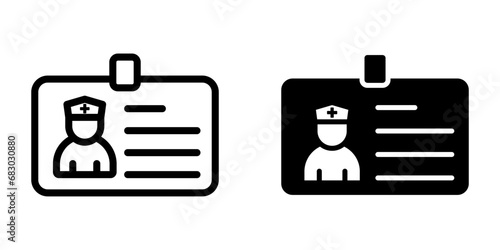 Medical id icon. symbol for mobile concept and web design. vector illustration