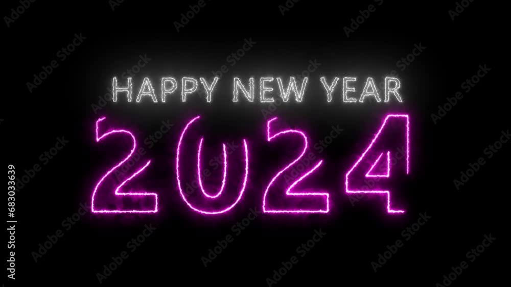 HAPPY NEW YEAR 2024 NEON HAPPY NEW YEAR 2024 NEON