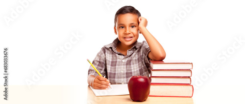 Happy Young Hispanic School...
