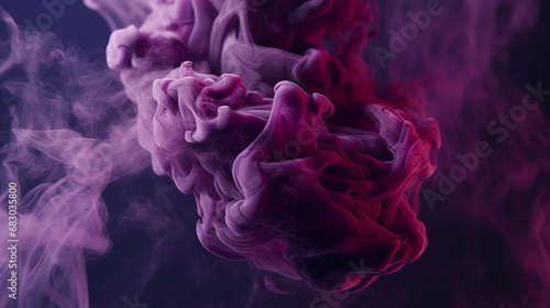 Purple smoke. Smoke Background. Steam on black background