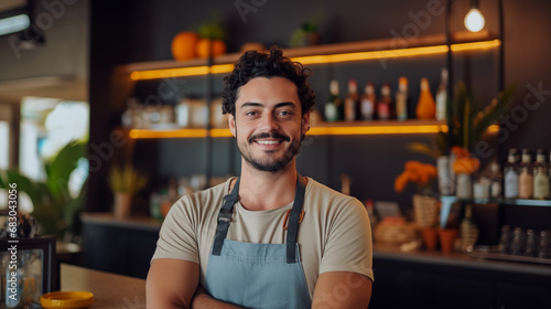 Happy barista