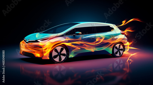Abstract Electric Vehicle Fusion © Salman