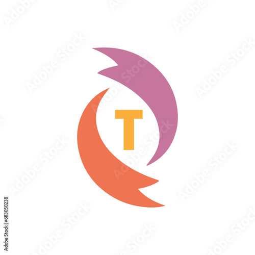letters t text logo design vector
