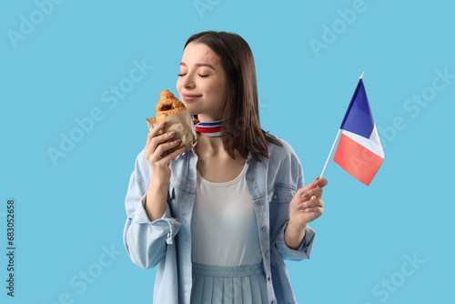 Beautiful young woman with ...