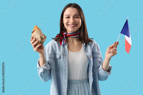 Beautiful young woman with ...