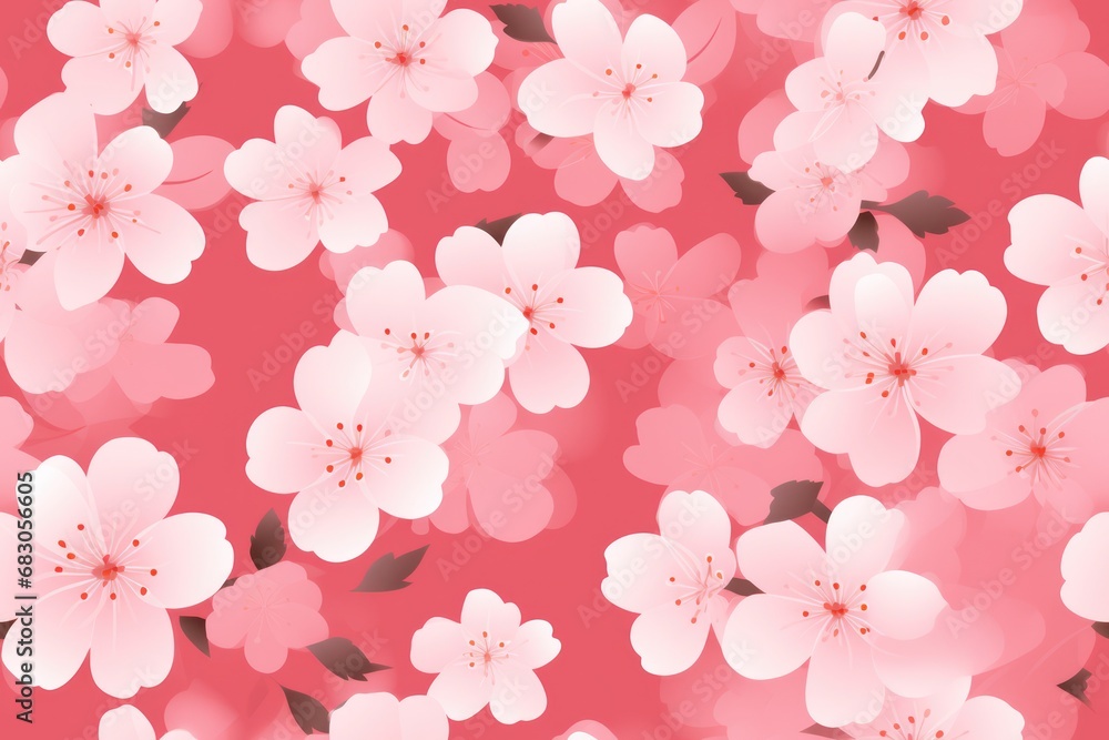 Pink sakura petals. Japanese style pattern background. Beautiful wallpaper Pink sakura petals. Japanese style pattern background. Beautiful wallpaper