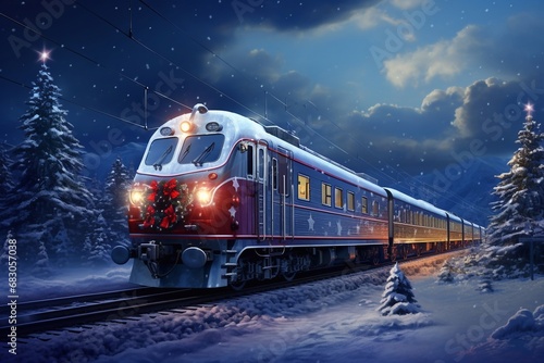 polar express train. christmas decoration