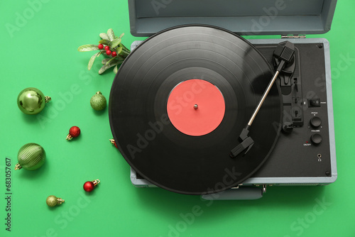 Festive concept with vinyl ...