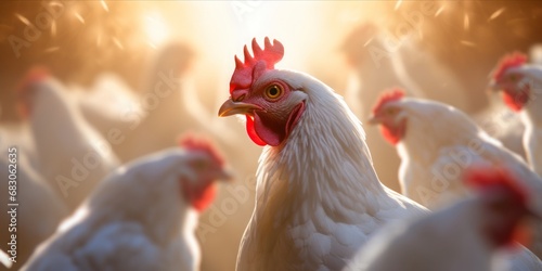Chicken Farm with Bird Flu: Crafting Disease-Resistant Chickens Through Cutting-Edge Modification, Pioneering Bioengineering Shields Poultry Against the Threat of Bird Flu