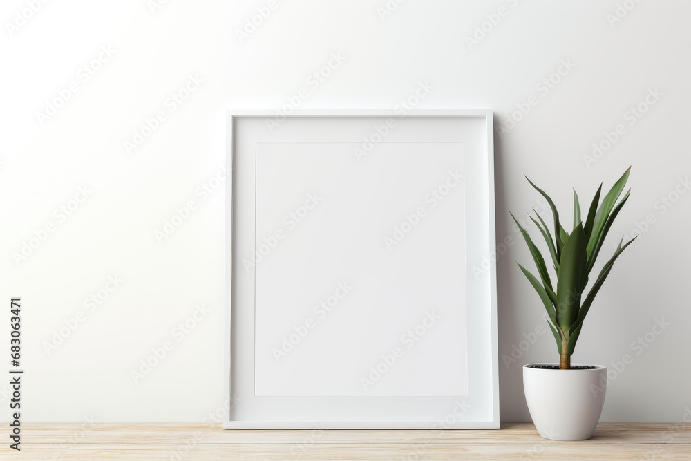 Minimalistic Image Mockup with Copy Space and Black Frame Minimalistic Image Mockup with Copy Space and Black Frame