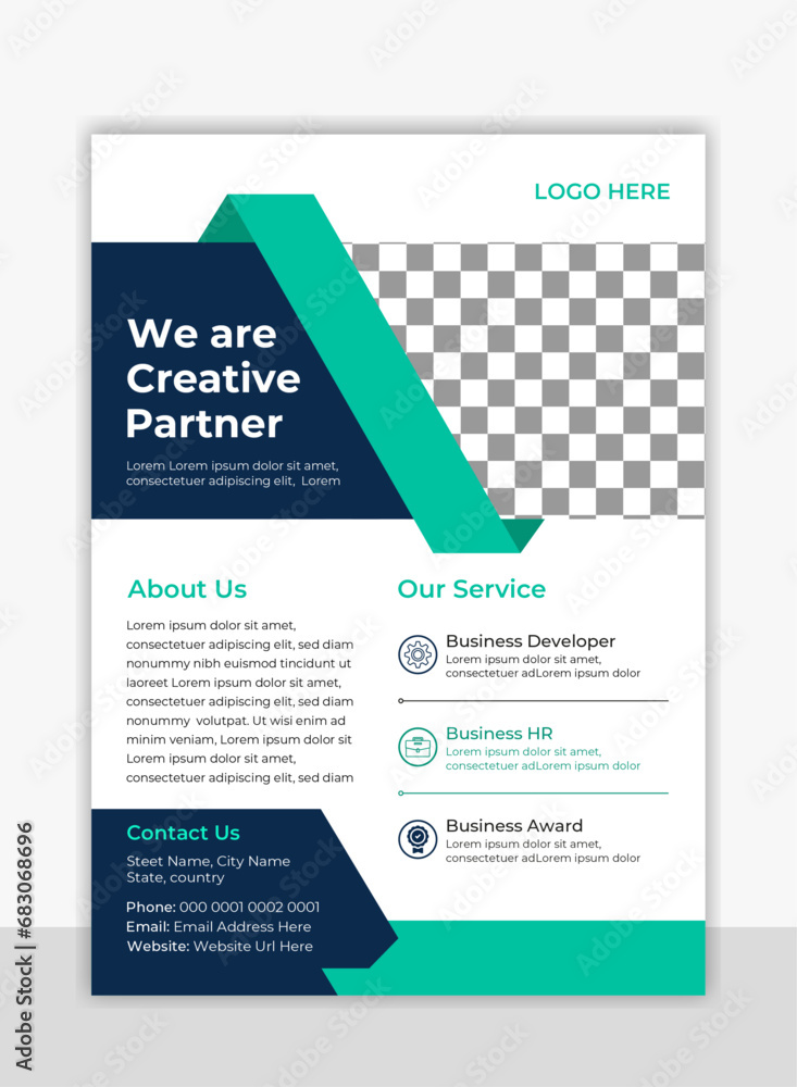 Flyer template layout design. business flyer Flyer template layout design. business flyer