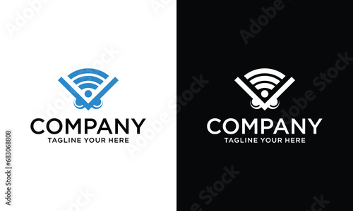 signal owl monogram logo vector on a black and white background.