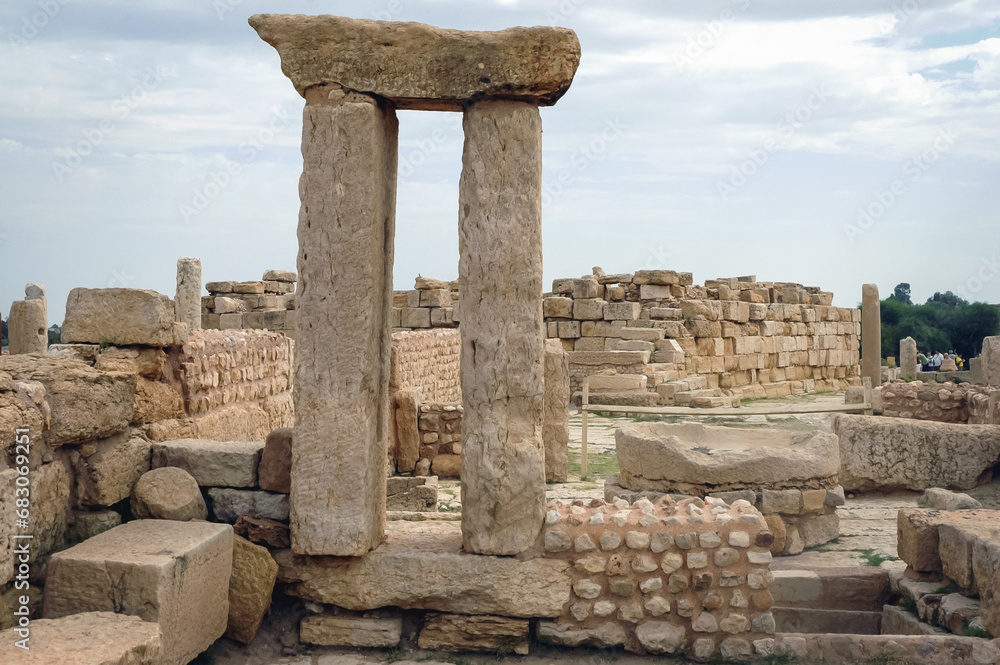 Roman ancient city Sufetula in Sbeitla city in north-central Tunisia