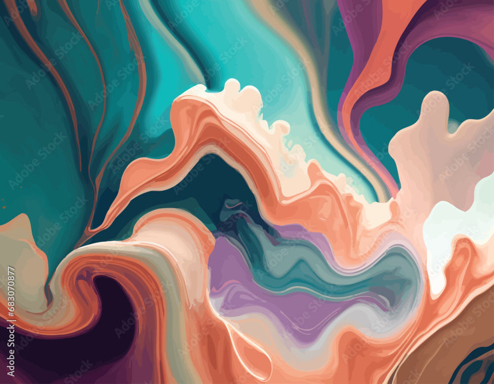 Colorful modern abstract gradient background, fluid art texture, liquid artwork