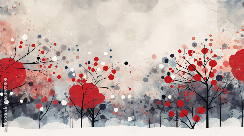 Abstract Winter Joy Patterns