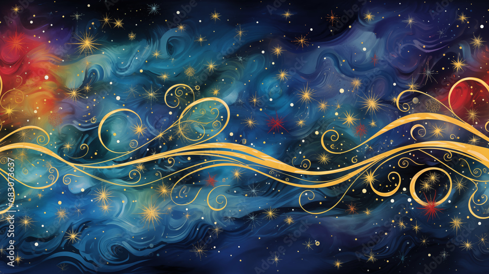 Abstract Christmas Celestial Harmony Abstract Christmas Celestial Harmony
