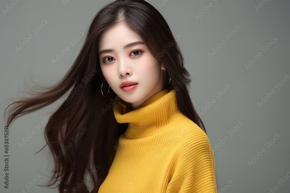 Beautiful long hair chinese woman black hair Beautiful long hair chinese woman black hair