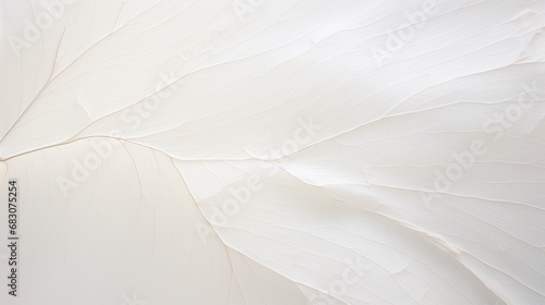 Elegance of nature. Luxurious organic veins of abstract leaf, close-up. Pattern, seamless. Subtle white, pale colors and textures. Stunning, timeless card, banner, invitation, emotional background.