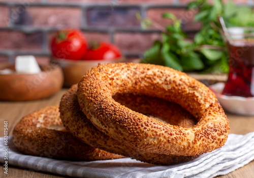 Turkish fast food bagel cal...