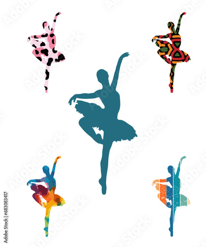 Ballet Dancer Silhouette Dancers Poses Silhouettes