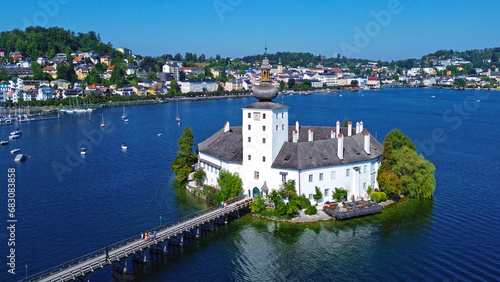 The Ort lake castle on Lake Traunsee in Gmunden photo