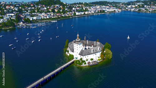 The Ort lake castle on Lake Traunsee in Gmunden photo