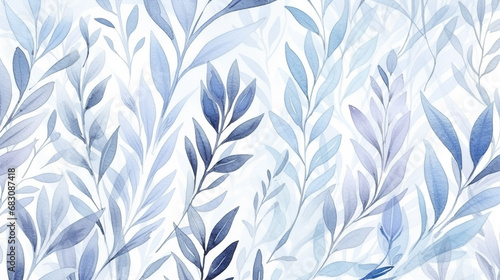 Seamless pattern. Watercolor seamless pattern winter abstract background