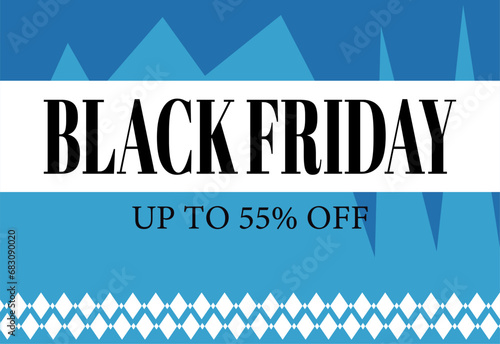 black friday sale vector template, 50% 55% 60% 65% 70% 75% 80% 85% 90%
