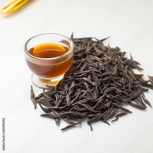 Black tea, called red tea in China, is a type of tea composed of oxidized leaves of the Camellia sinensis plant. The black tea leaves, after being collected and macerated, are dried, rolled and choppe