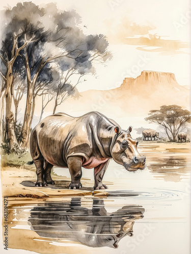 an exquisite artistic wall art painting expertly capturing the beauty of nature and wildlife  created using a diverse range of media including ink  acrylic paint  colored pencil  and pastel.