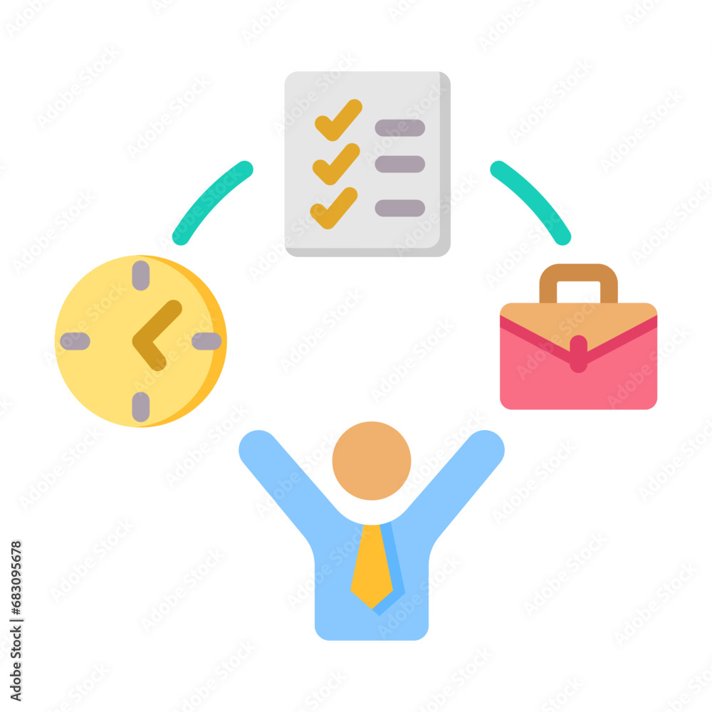 Flexible Work Arrangements Icon Flexible Work Arrangements Icon