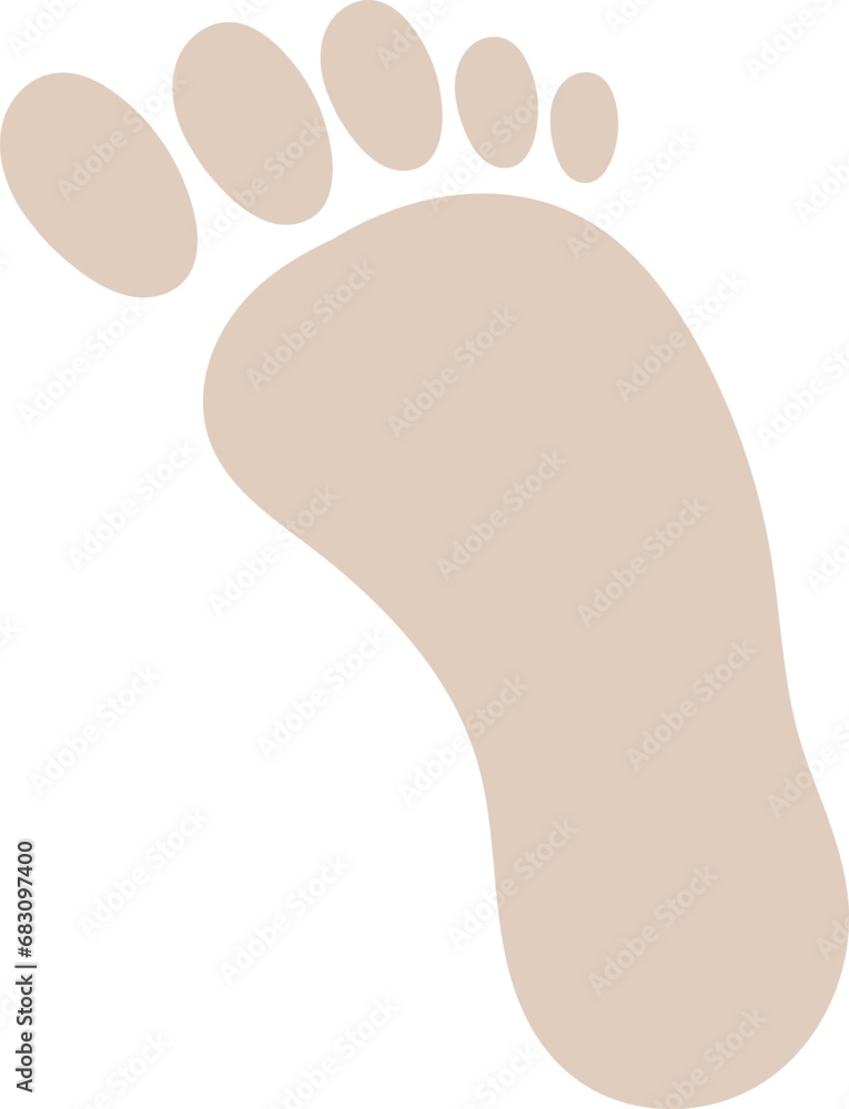 Footprint Silhouette Icon Footprint Silhouette Icon