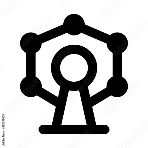 atomium line icon