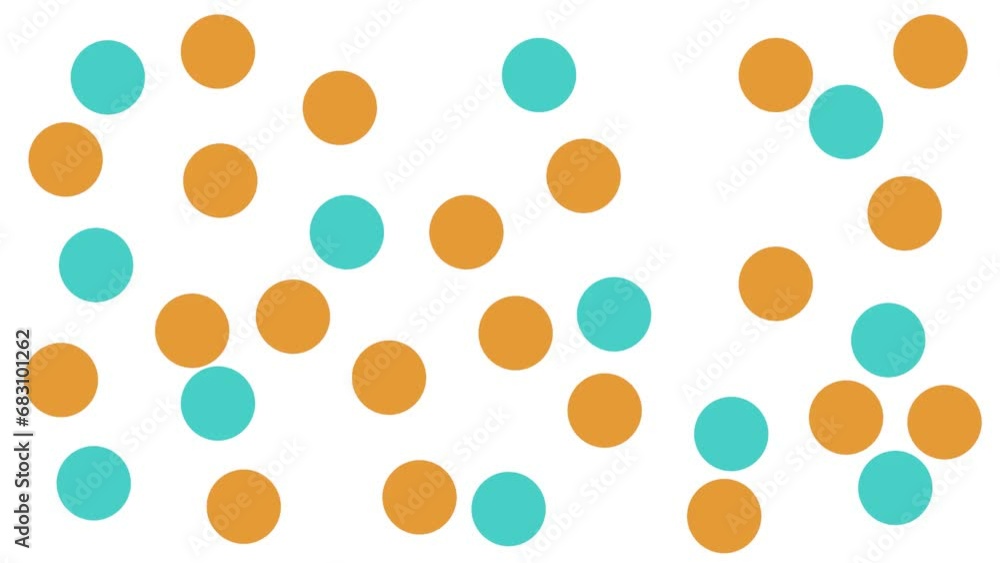 Many different and colored circles change on the screen, forming a festive positive animation. Many different and colored circles change on the screen, forming a festive positive animation.