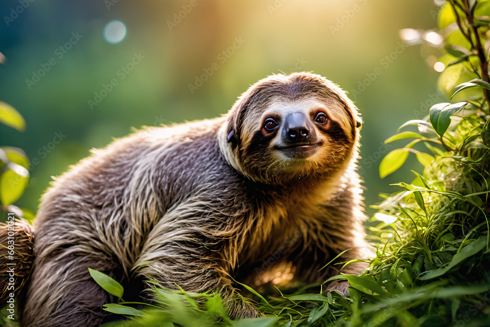 Neotropical group of xenarthran mammals constituting the suborder