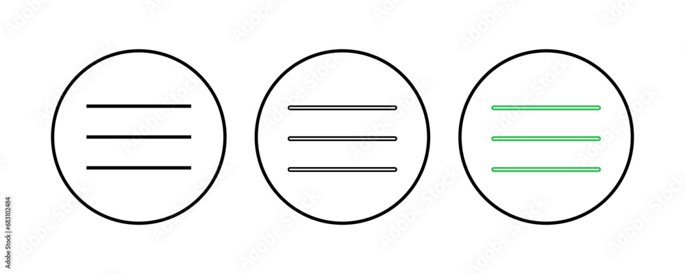 Menu Icon set. web menu icon. hamburger menu symbol Menu Icon set. web menu icon. hamburger menu symbol